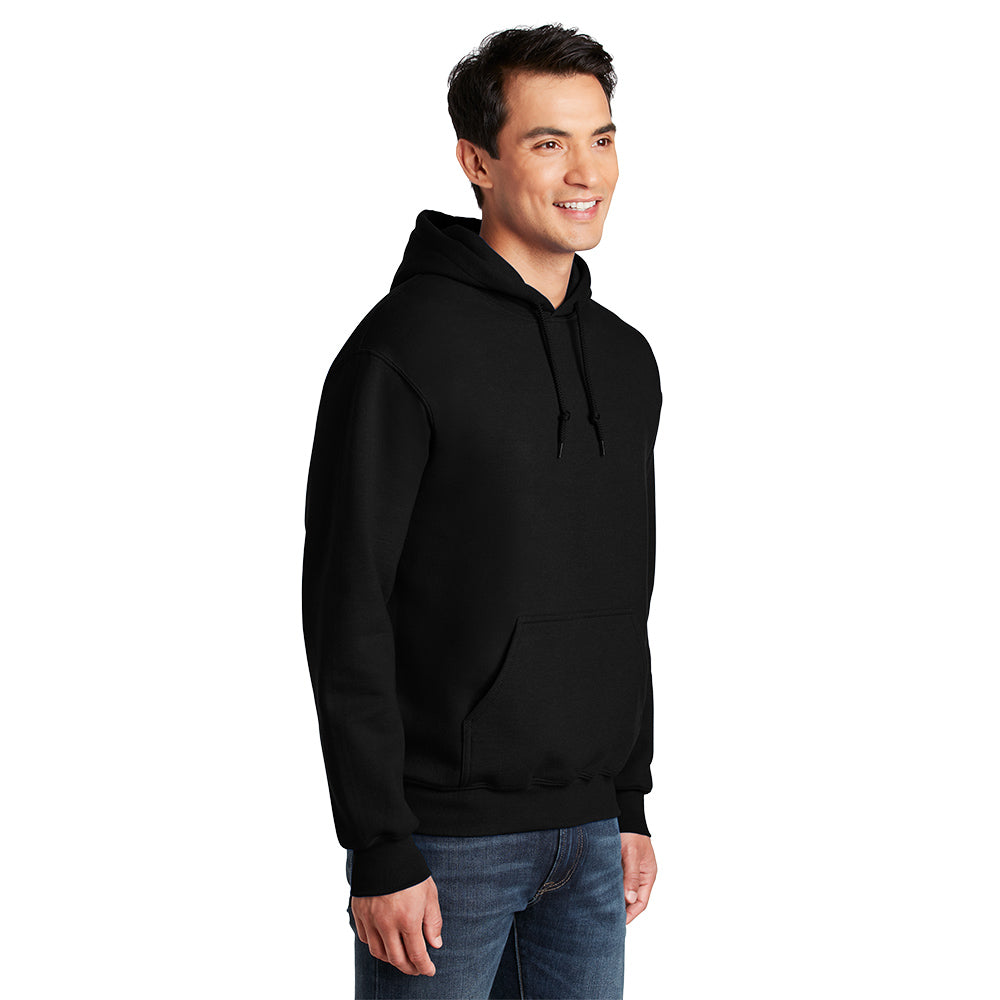 Gildan - DryBlend® Hooded Sweatshirt with front center embroidery. Print color will vary depending on the color of the item.