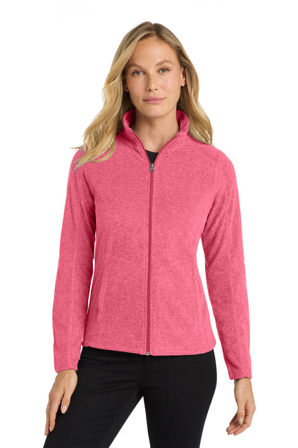Port Authority® Women's Heather Microfleece Full-Zip Jacket
