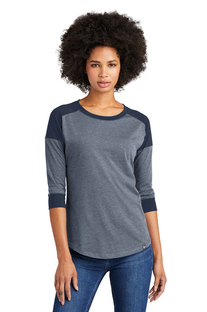 New Era® Women's Heritage Blend 3/4-Sleeve Baseball Raglan Tee