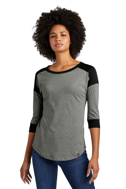 New Era® Women's Heritage Blend 3/4-Sleeve Baseball Raglan Tee