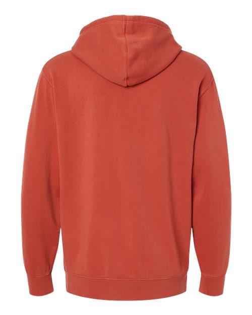 Independent Trading Co. - Midweight Pigment-Dyed Hooded Sweatshirt with screen print