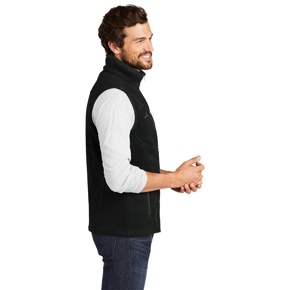 Eddie Bauer - Fleece Vest with left chest embroidery. Stitching will vary depending on color of item.