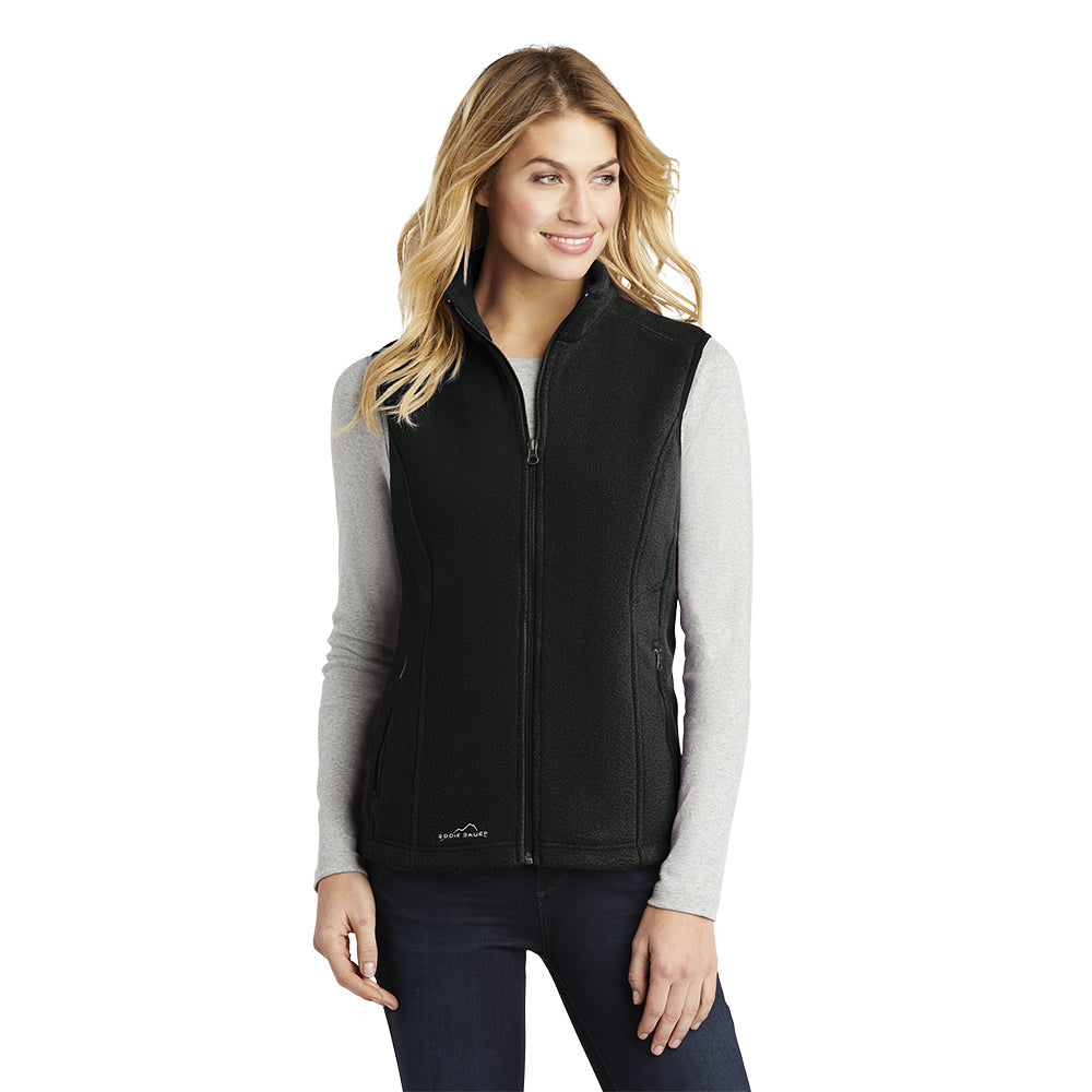 Eddie Bauer - Ladies Fleece Vest with left chest embroidery. Stitching will vary depending on color of item.