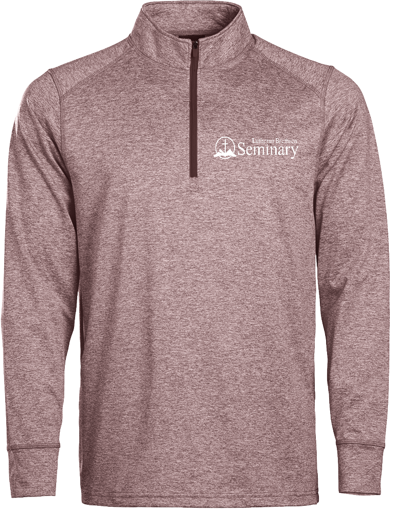 In Play Adult Heather-toned 1/4 Zips with left chest embroidery. Stitching will vary depending on color of item.