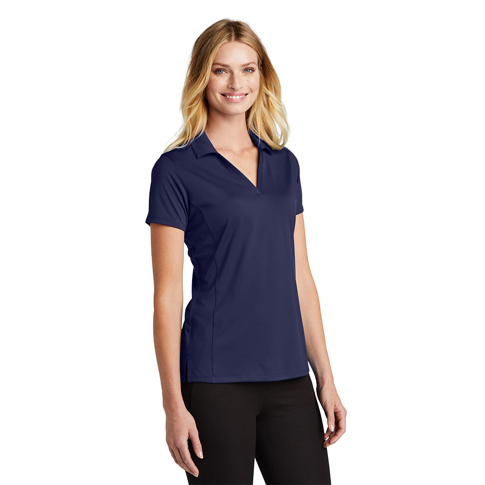 Port Authority® Ladies Performance Staff Polo with left chest embroidery. Stitching will vary depending on color of item.