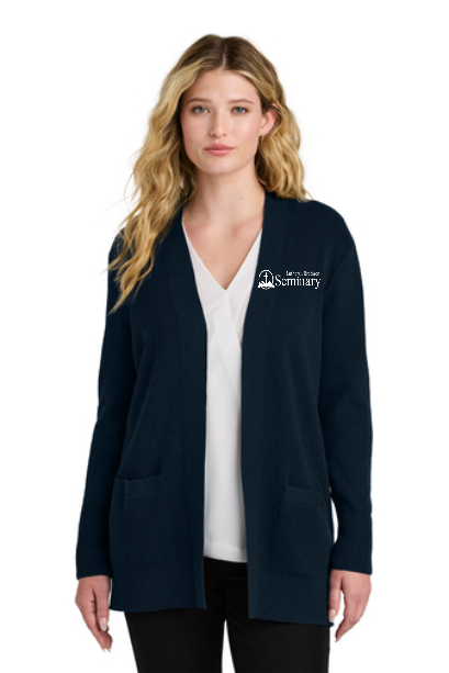Port Authority® Women’s Easy Care Open-Front Cardigan Sweater with left chest embroidery