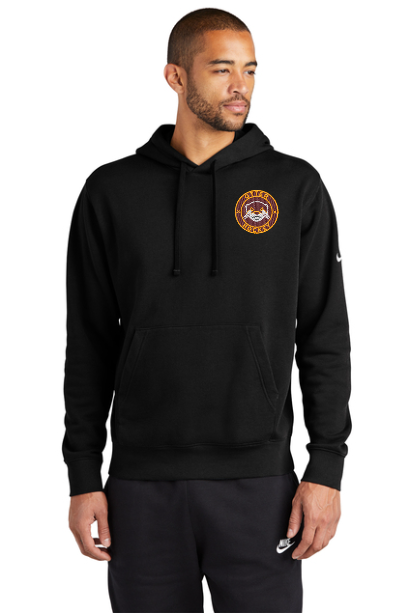 Nike Club Fleece Sleeve Swoosh Full-Zip Hoodie with left front embroidery