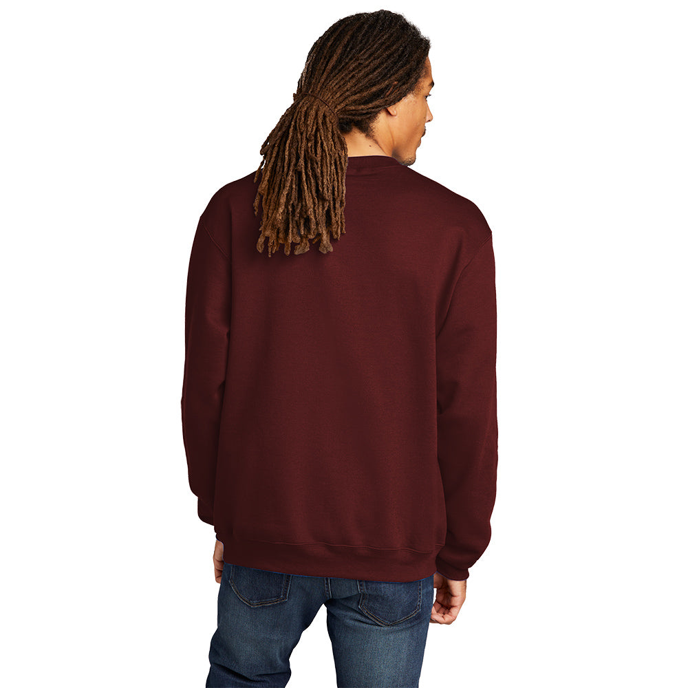 Champion® Powerblend® Crewneck Sweatshirt with front center embroidery. Print color will vary depending on the color of the item.