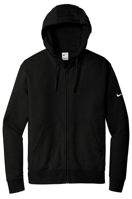 Nike Club Fleece Sleeve Swoosh Full-Zip Hoodie with left front embroidery