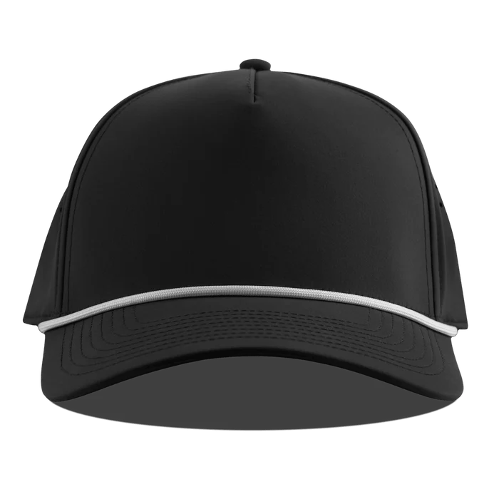Branded BillBare Curved 5 Panel Rope Hat with front embroidery