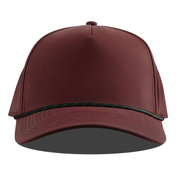 Branded BillBare Curved 5 Panel Rope Hat with front embroidery