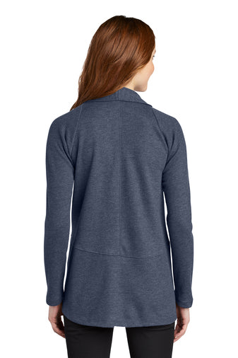 Port Authority® Women's Interlock Cardigan with left chest embroidery.   Stitching will vary depending on color of item.
