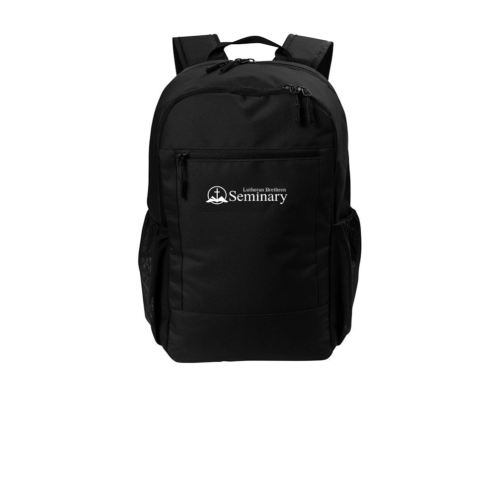 Port Authority® Daily Commute Backpack with embroidery.