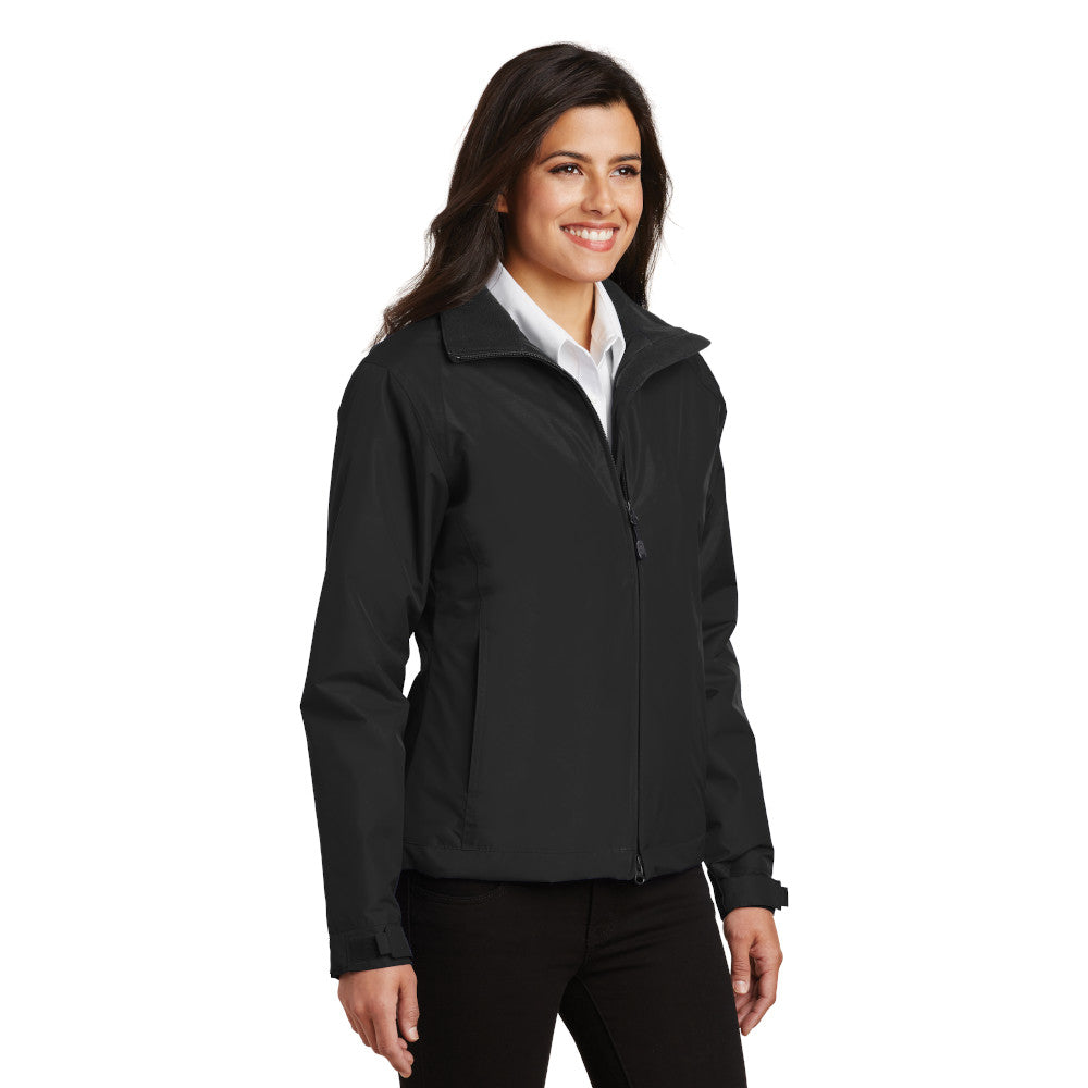 Port Authority® Ladies Challenger™ Jacket with left chest embroidery. Stitching will vary depending on color of item.