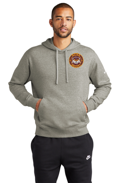Nike Club Fleece Sleeve Swoosh Pullover Hoodie With choice of Full Front or Circle embroidery